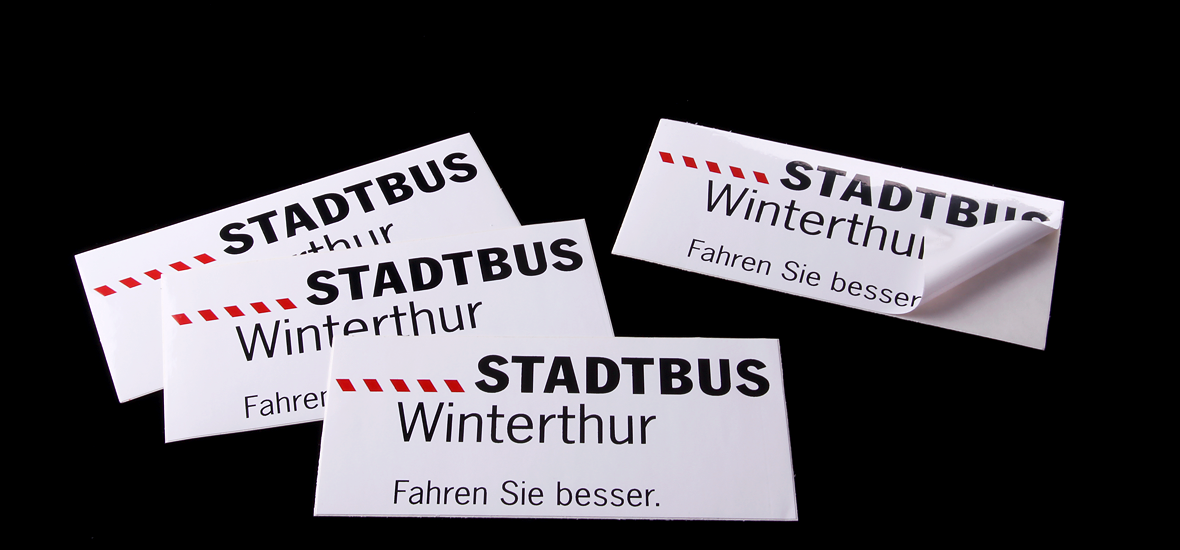 stadtbus winterthur | pvc-werbekleber