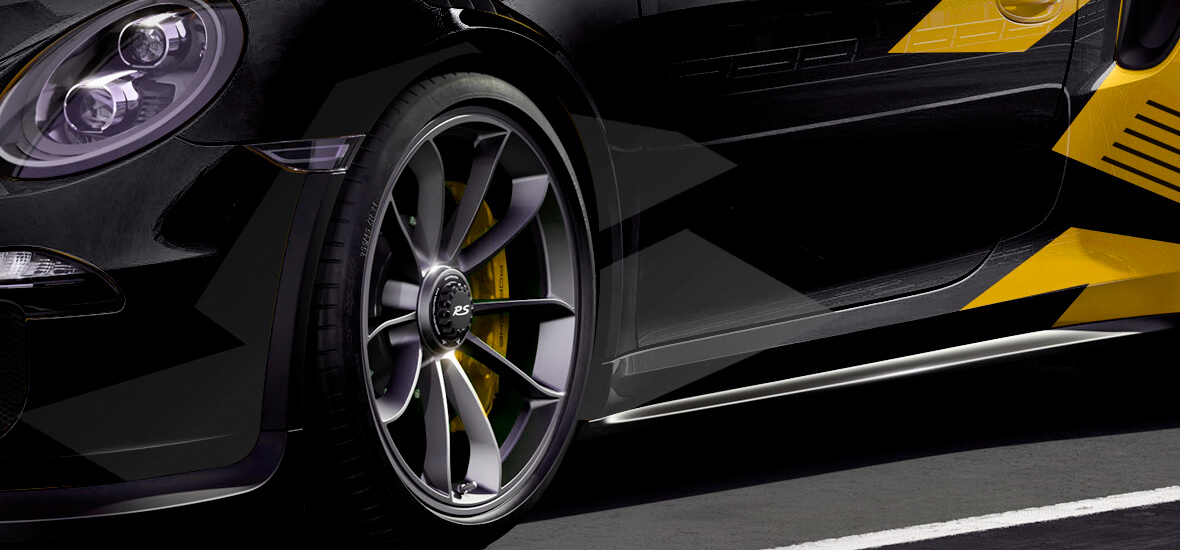 porsche design-folierung