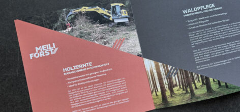 werbegrafik aus winterthur/broschüren und flyer. naef macht sichtbar.