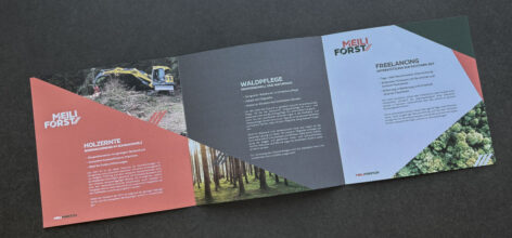 werbegrafik aus winterthur/broschüren und flyer. naef macht sichtbar.